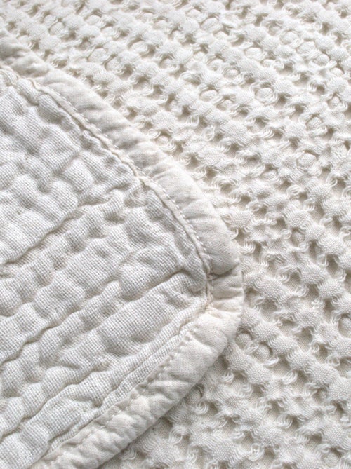Colcha de nido de abeja de algodón reversible - Kiabi