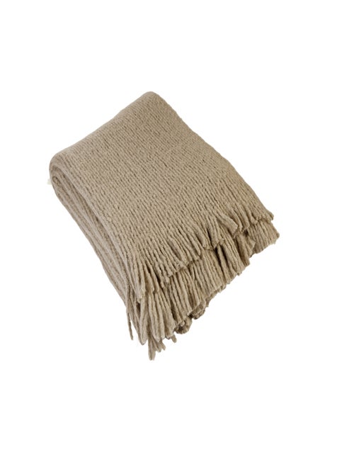 Colcha de punto efecto lana - Kiabi
