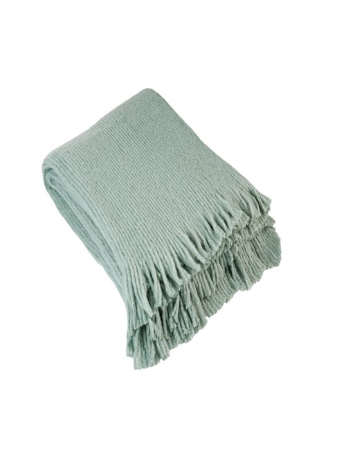 Colcha de punto efecto lana - Kiabi