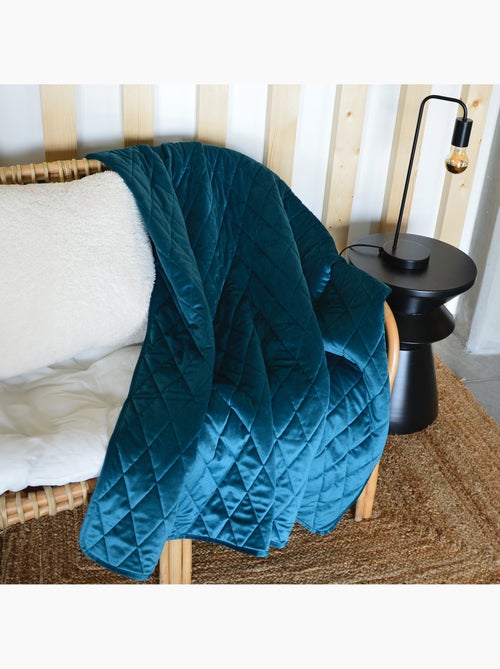 Colcha de terciopelo acolchada para sofá - Kiabi