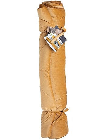 Colcha de terciopelo con borlas