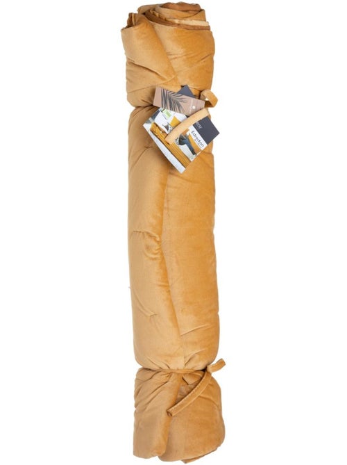 Colcha de terciopelo con borlas - Kiabi