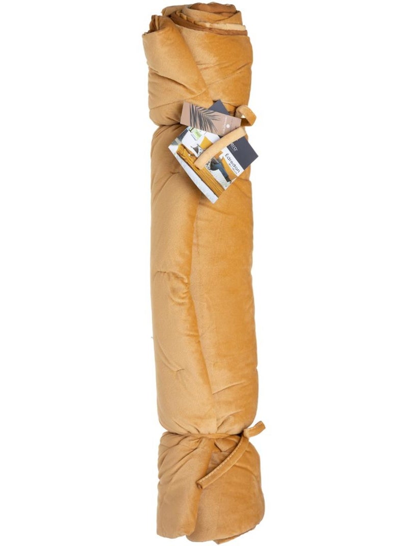 Colcha de terciopelo con borlas Lino - Kiabi