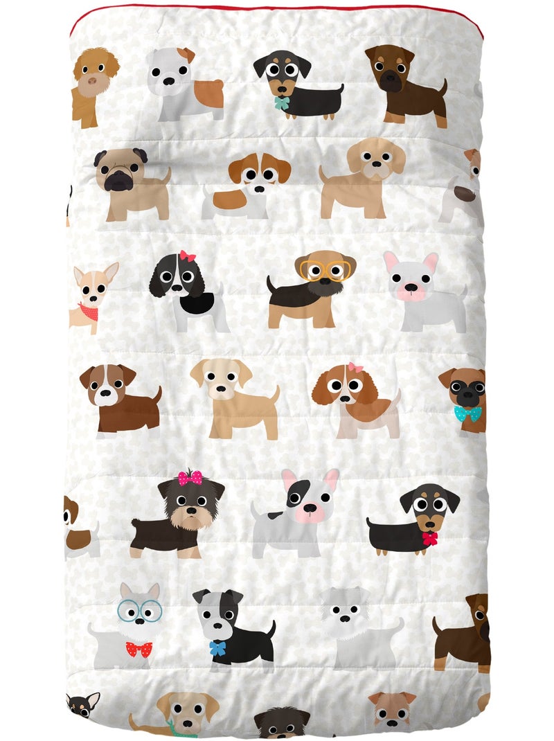 Colcha Dogs "Happyfriday" Blanco - Kiabi