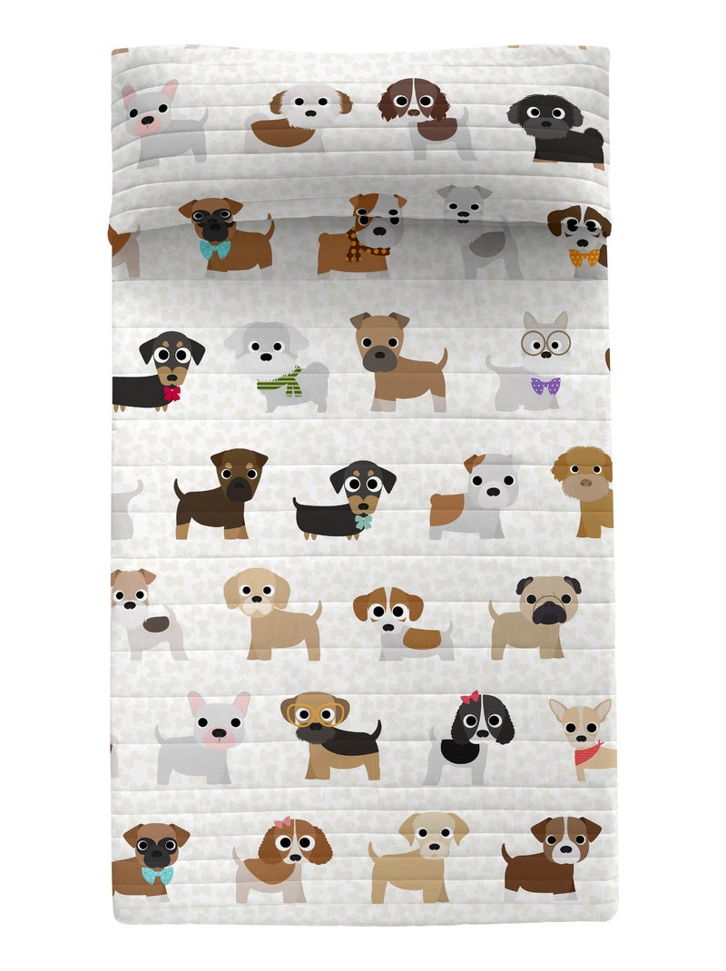 Colcha Dogs "Happyfriday" Multicolor - Kiabi