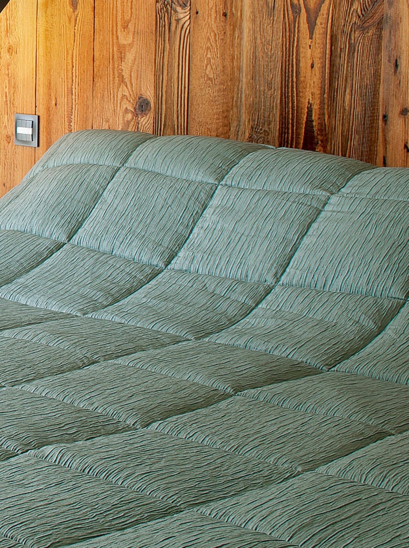 Colcha Effet Froissé Verde - Kiabi