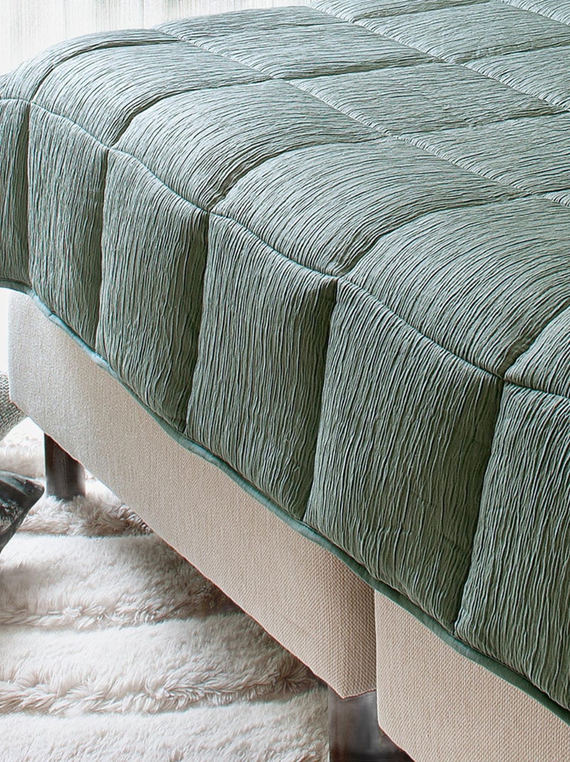 Colcha Effet Froissé Verde - Kiabi