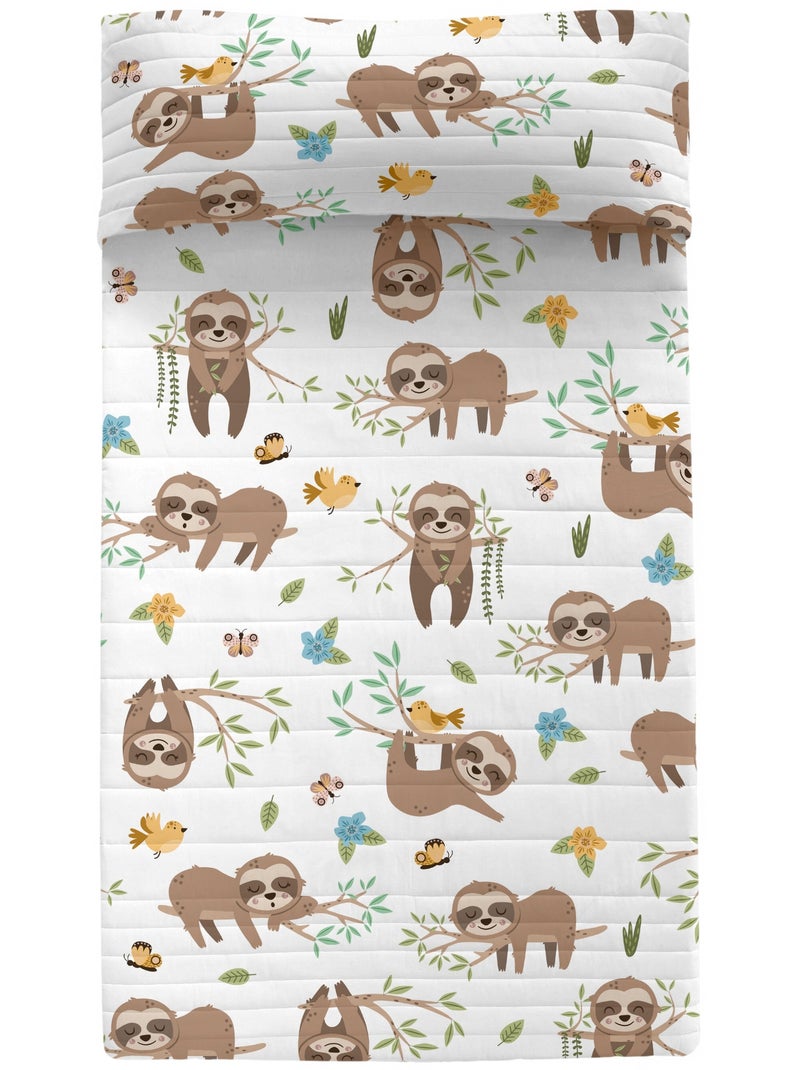 Colcha Happy sloth "Happyfriday" Multicolor - Kiabi