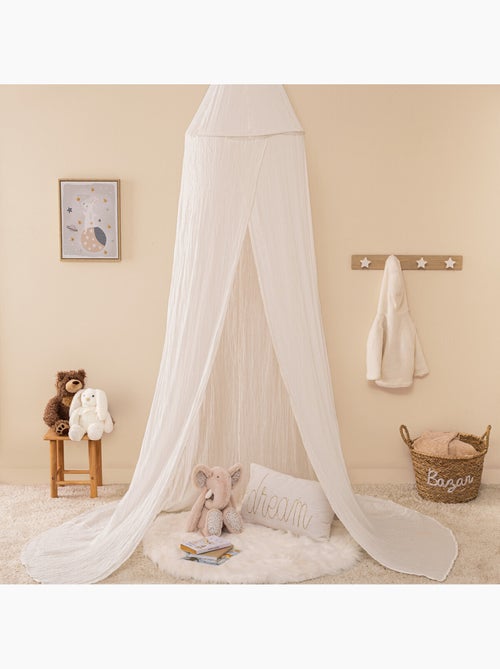 Colcha lili de gasa de algodón h 250 cm blanca - Kiabi Colcha lili de gasa de algodón h 250 cm blanca - Kiabi