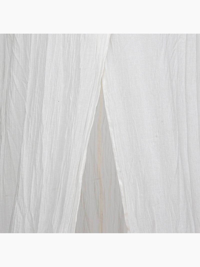 Colcha lili de gasa de algodón h 250 cm blanca Blanco - Kiabi