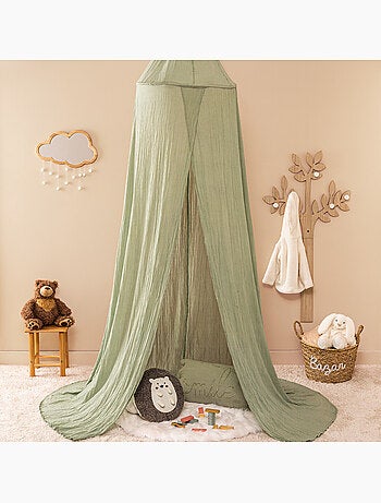 Ciel de lit lili azul gris l250xd50xh350cm