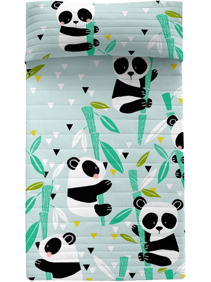Colcha Panda garden blue "Happyfriday" Azul - Kiabi