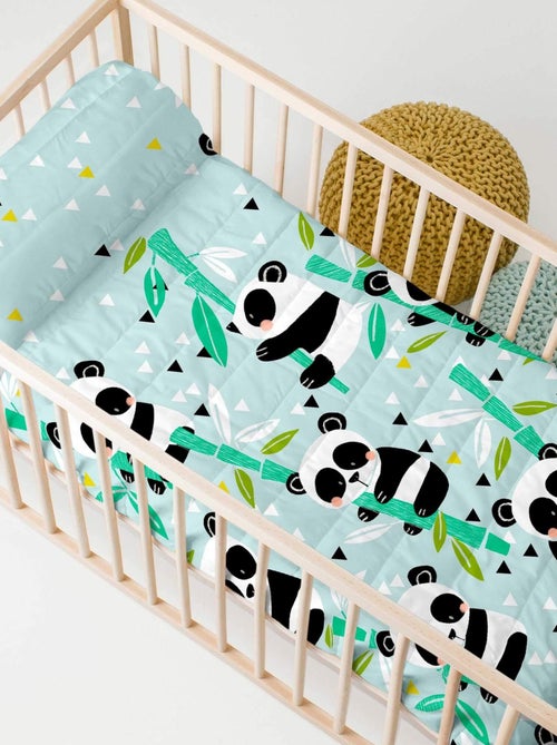 Colcha Panda garden blue "Happyfriday" - Kiabi