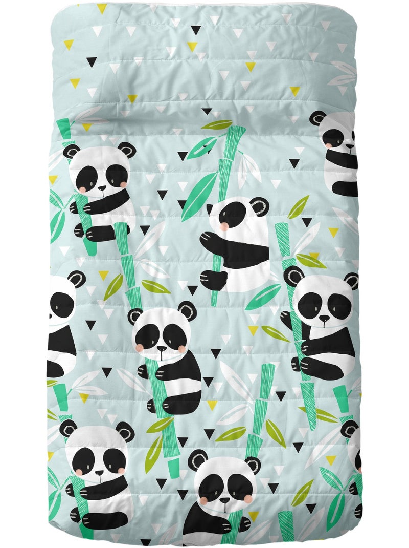 Colcha Panda garden blue "Happyfriday" Azul - Kiabi