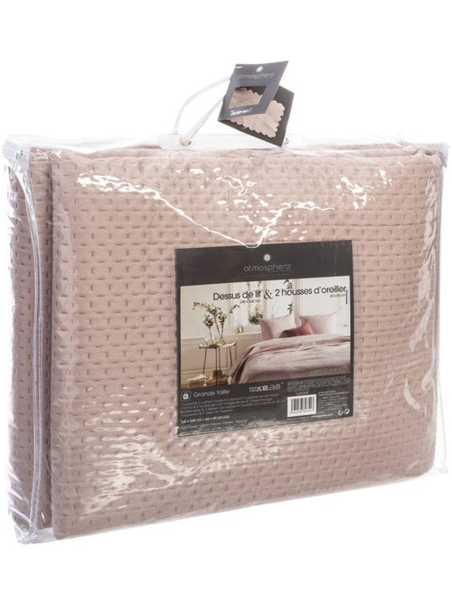 Colcha rosa dolce 2 hojas 260x240cm - Kiabi Colcha rosa dolce 2 hojas 260x240cm - Kiabi