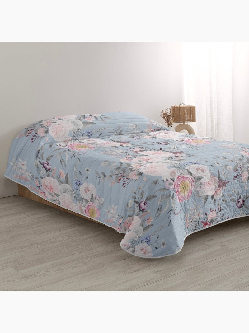 Colcha Soft bouquet "Happyfriday" Blanco - Kiabi