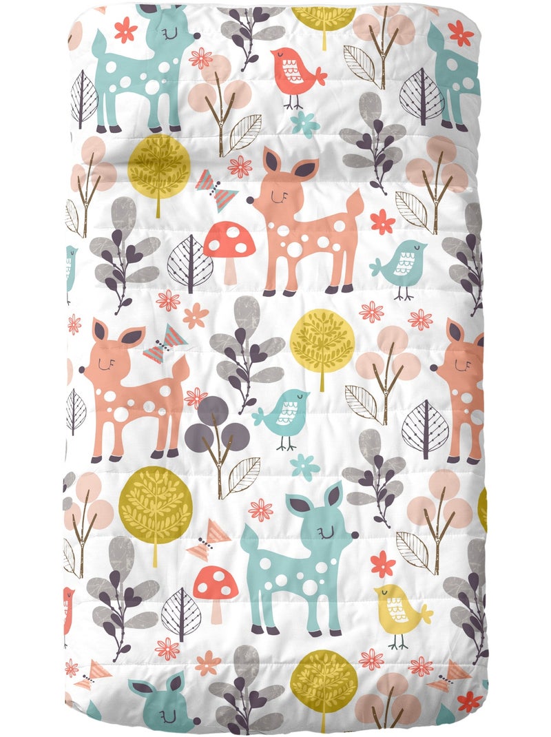 Colcha Woodland "Happyfriday" Blanco - Kiabi