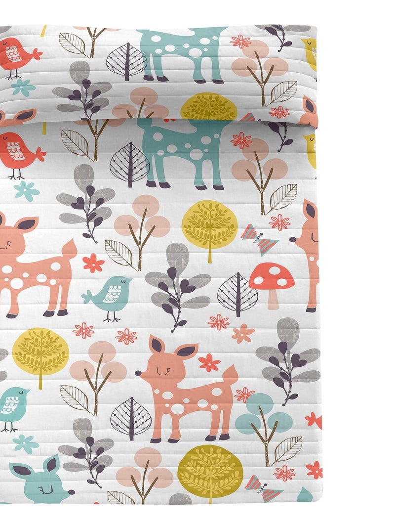 Colcha Woodland "Happyfriday" Multicolor - Kiabi