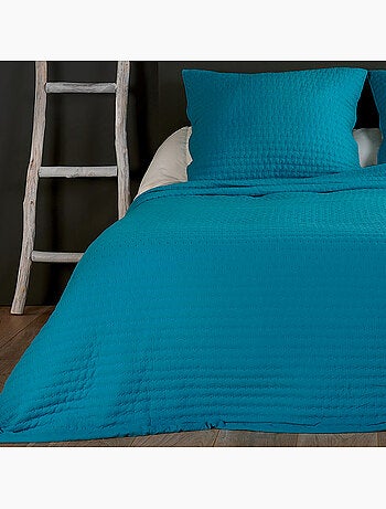 Colcha y funda de almohada acolchadas