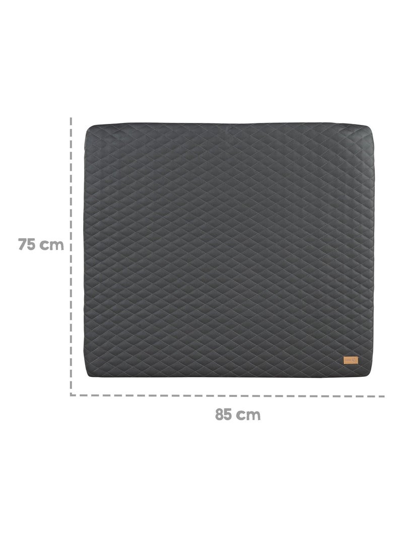 Colchón cambiador acolchado e impermeable en cuero PU 'Roba luxe' Gris antracita - Kiabi