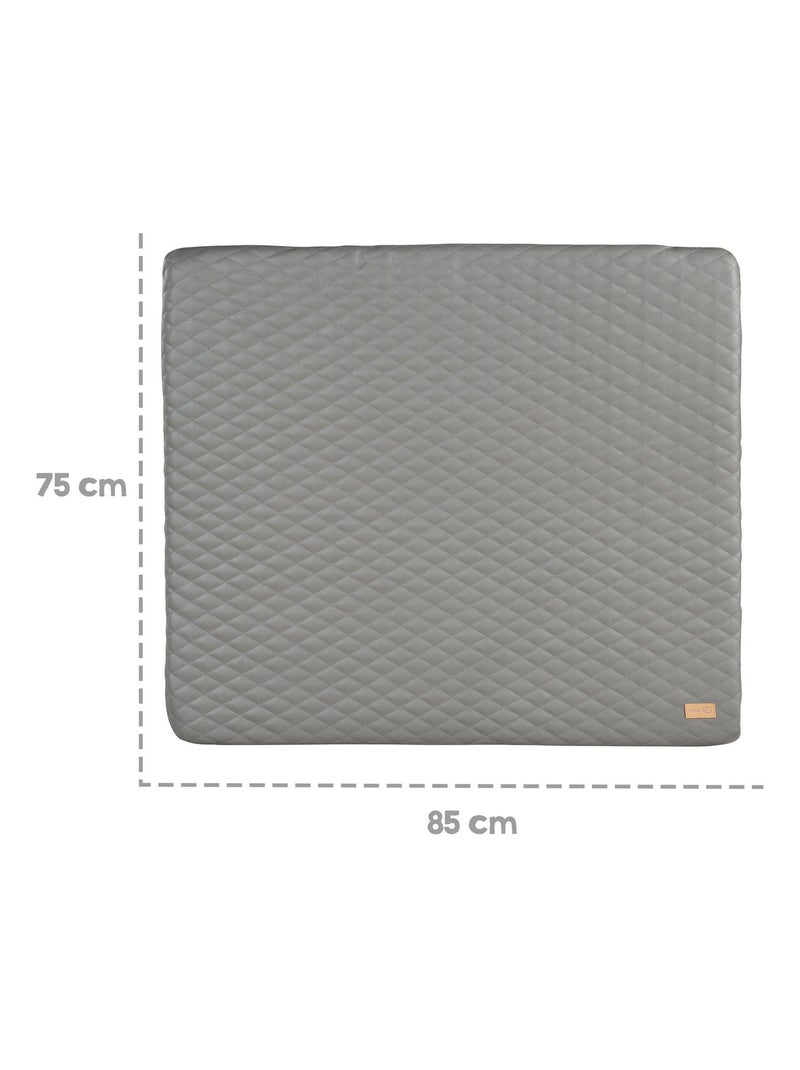 Colchón cambiador acolchado e impermeable en cuero PU 'Roba luxe' Gris - Kiabi