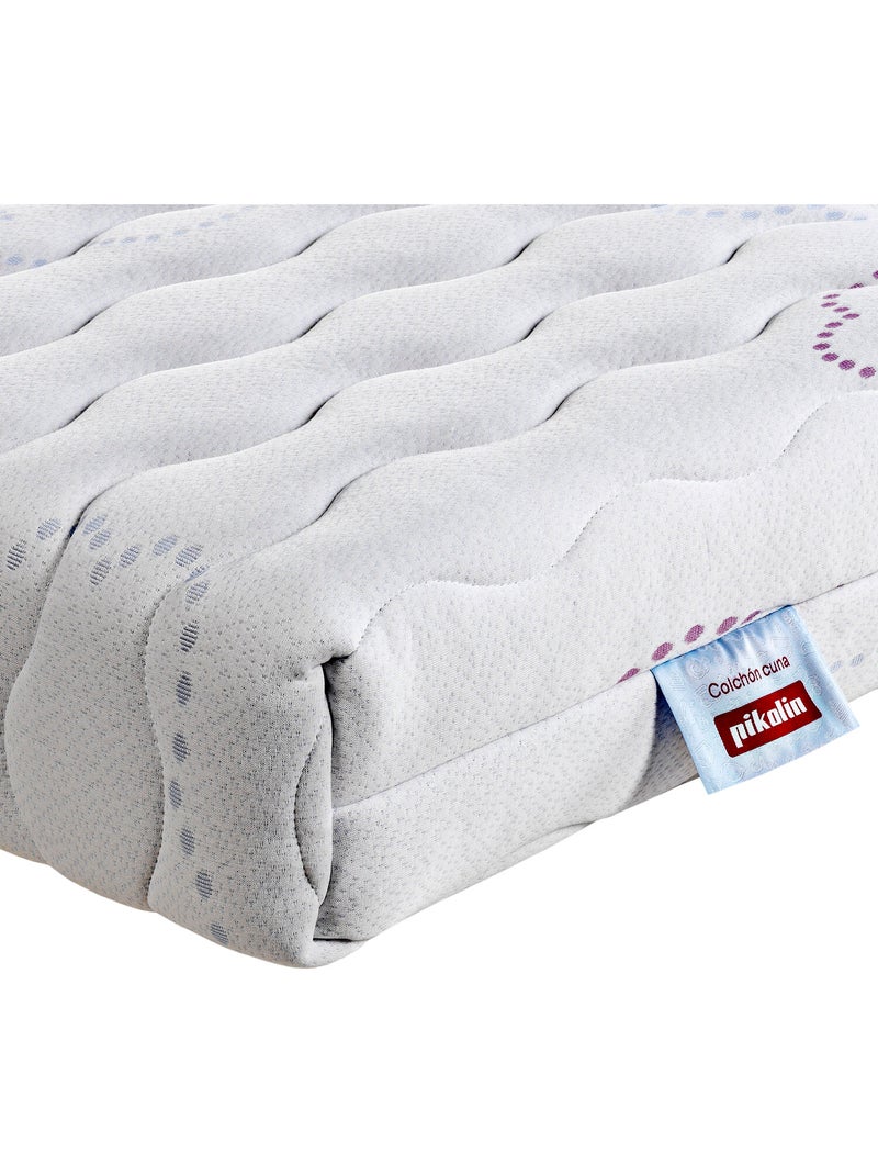 Colchón de cuna Espuma HR+Viscofoam Nube 15 cm Firmeza media Blanco - Kiabi