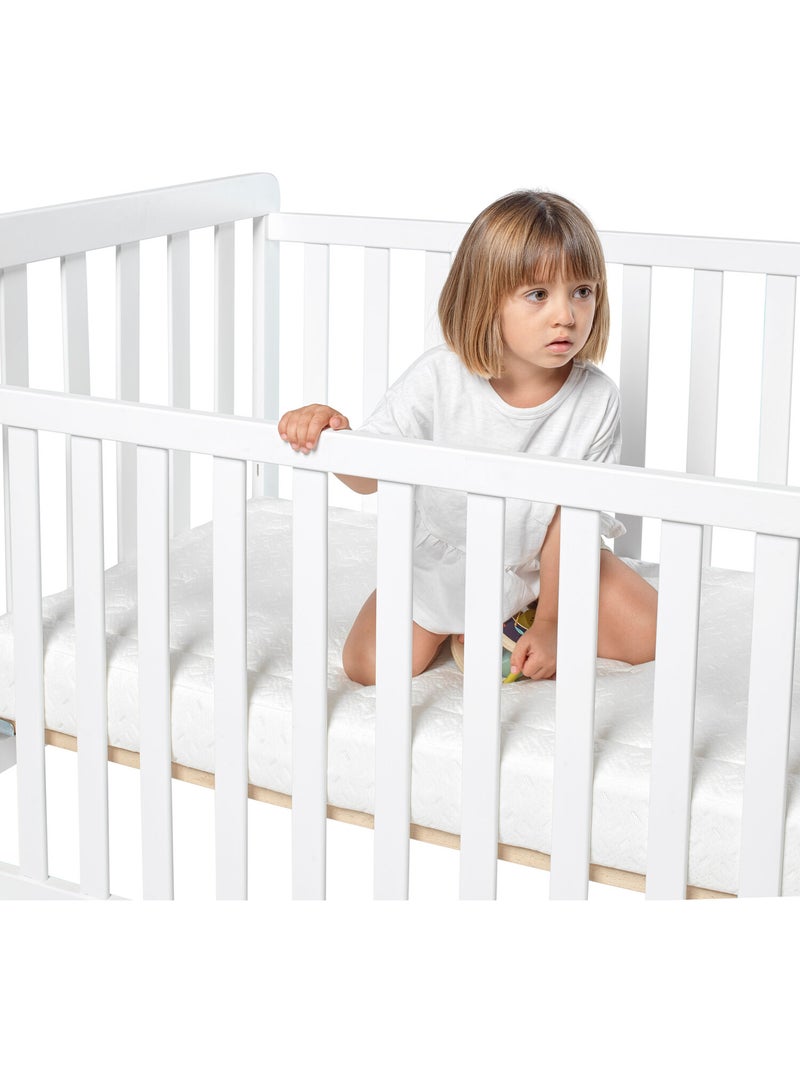 Colchón de cuna viscoelástico baby ultra 12 cm antialérgico Blanco - Kiabi