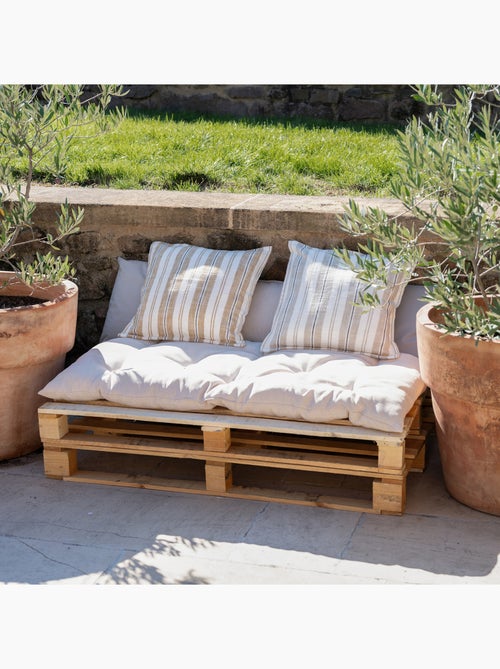 Colchón de exterior tapizado en tela de exterior olefina - Kiabi