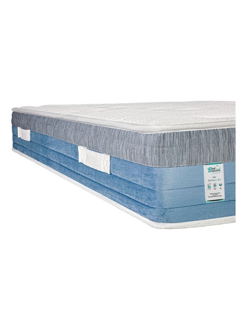 Colchón de muelles ensacados y espuma viscoelástica de 27 cm - Kiabi