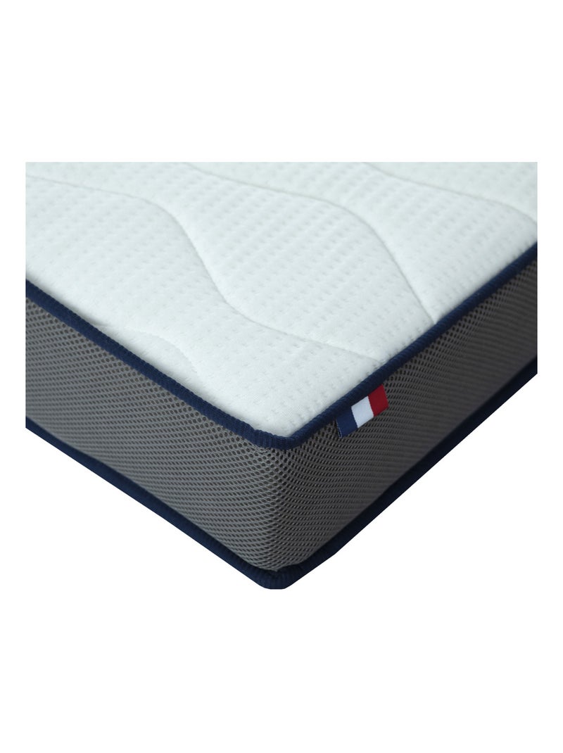 Colchón de verano/invierno para bebé con relleno de lana y soporte firme Blanco - Kiabi