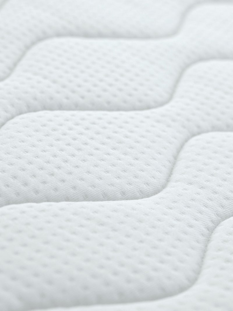 Colchón de verano/invierno para bebé con relleno de lana y soporte firme Blanco - Kiabi