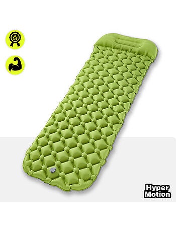 Colchón hinchable campmat hypermotion ultraligero con almohada integrada para camping y trekking