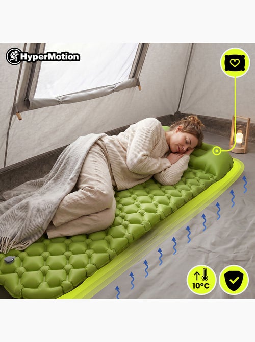 Colchón hinchable campmat - ultraligero con almohada integrada para camping, trekking y senderismo - Kiabi