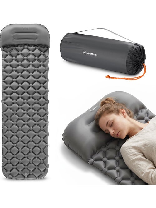 Colchón hinchable campmat hypermotion ultraligero con almohada integrada para camping y trekking - Kiabi