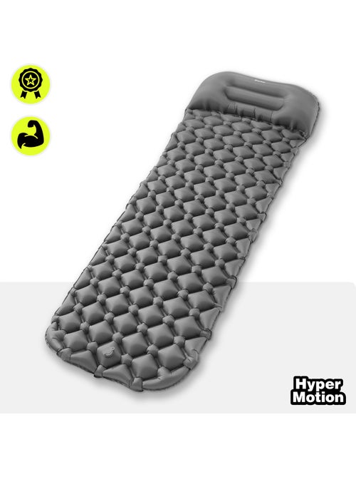 Colchón hinchable campmat hypermotion ultraligero con almohada integrada para camping y trekking - Kiabi