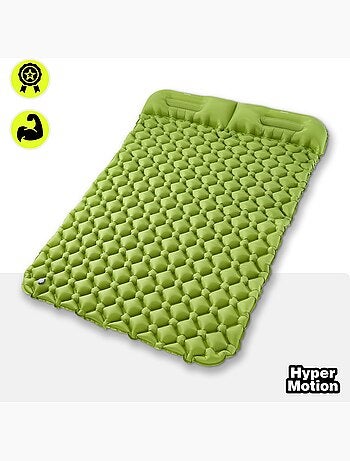 Colchón hinchable doble campmat 2 - ultraligero con almohadas integradas para camping y trekking