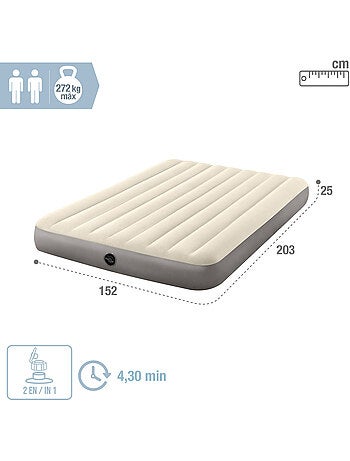 Colchón hinchable doble intex 152x203x25 cm
