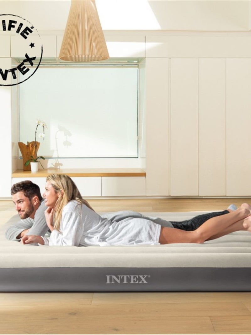 Colchón hinchable doble intex 152x203x25 cm Beige - Kiabi