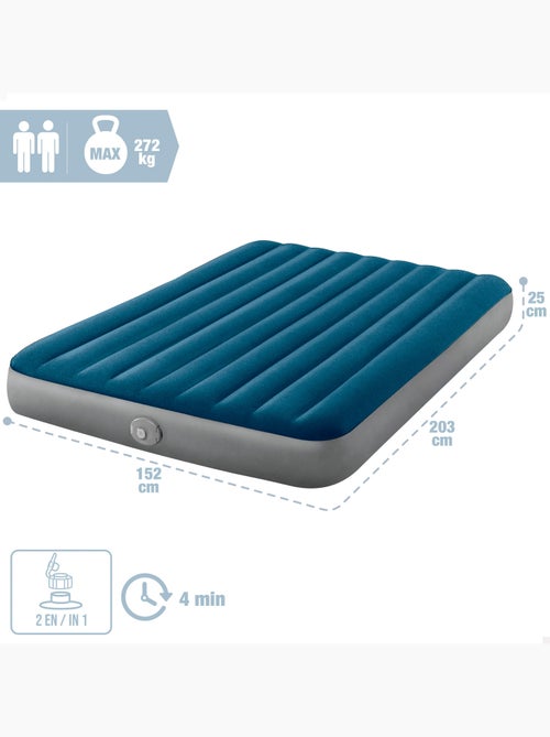 Colchón hinchable doble intex standard prestige single-high queen 152x203x25 cm - Kiabi