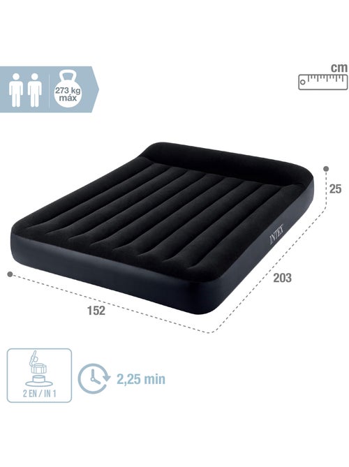 Colchón hinchable doble pillow rest con hinchador intex - Kiabi