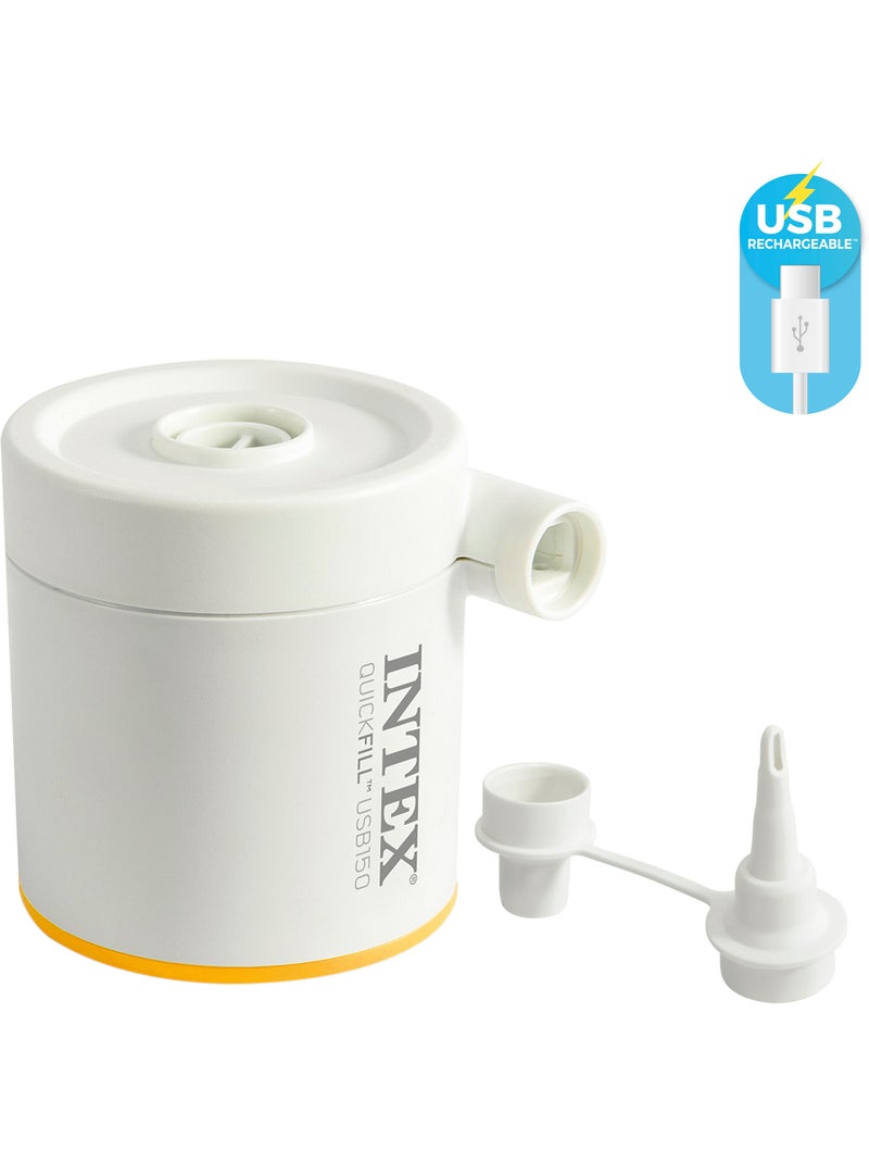 Colchón hinchable doble tpu camping matress c/hinchador incluido intex Azul - Kiabi