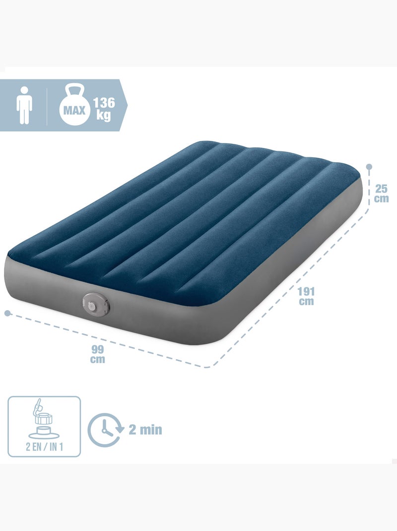 Colchón hinchable individual intex standard prestige single-high 191x99x25 cm Azul - Kiabi