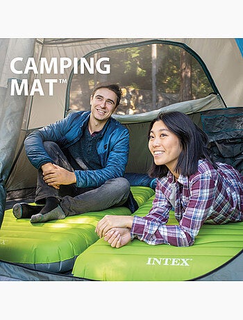 Colchón hinchable individual tpu camping mat c/hinchador incluido intex