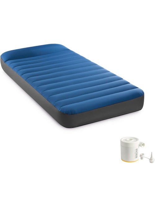 Colchón hinchable individual tpu camping matress c/hinchador incluido intex - Kiabi