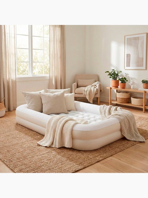Colchón hinchable infantil estrellas con hinchador 107x168x25 cm - Kiabi