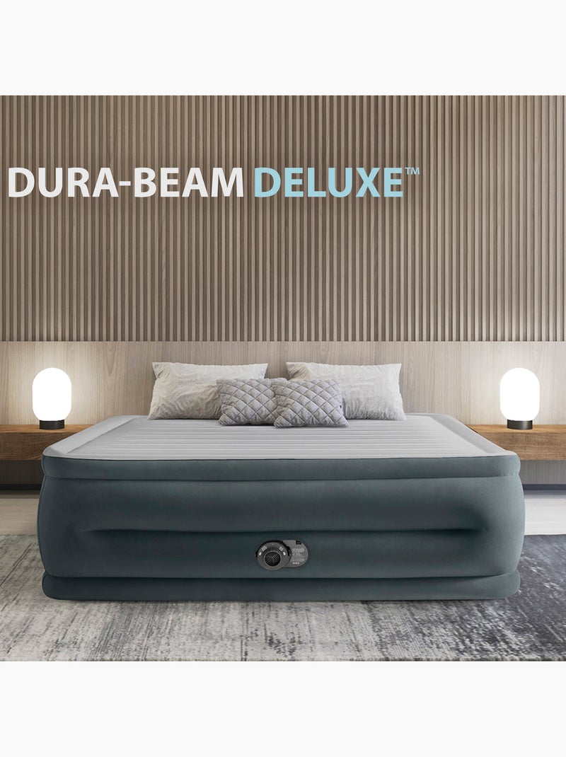 Colchón hinchable intex doble talla l dura-beam deluxe comfort-plush high-rise Gris - Kiabi