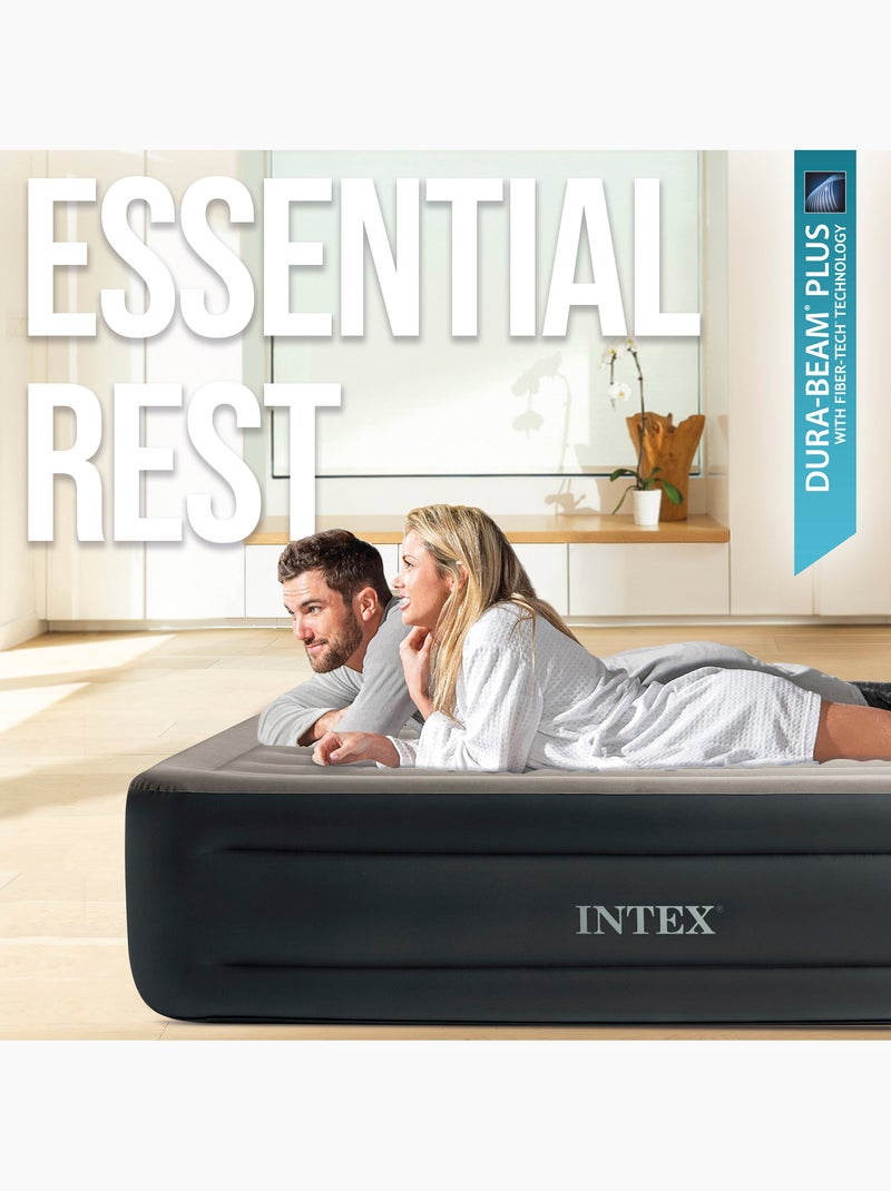 Colchón hinchable intex doble talla l dura-beam essential rest Gris - Kiabi