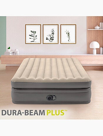 Colchón hinchable intex doble talla l dura-beam prime comfort elevated