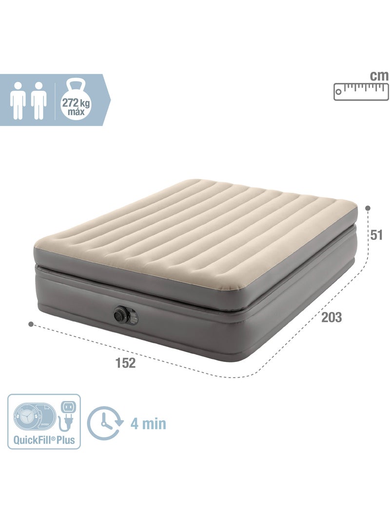 Colchón hinchable intex doble talla l dura-beam prime comfort elevated Gris - Kiabi