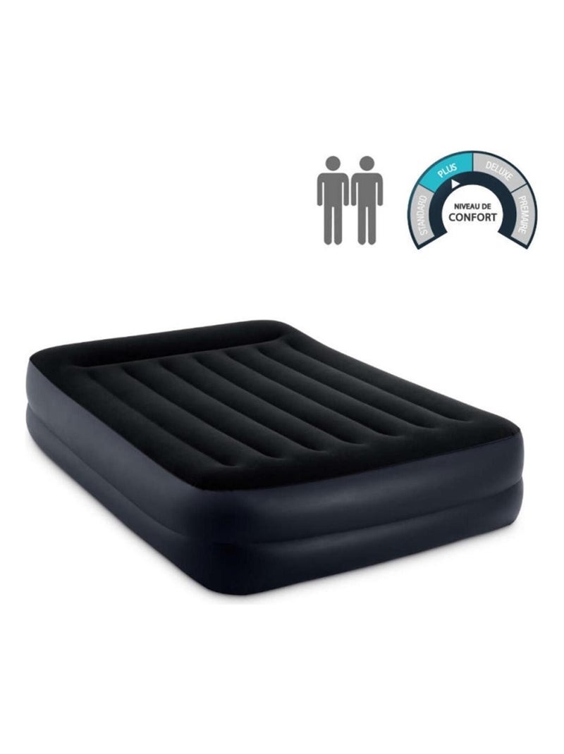 Colchón hinchable intex doble talla m dura-beam plus pillow rest raised Negro - Kiabi